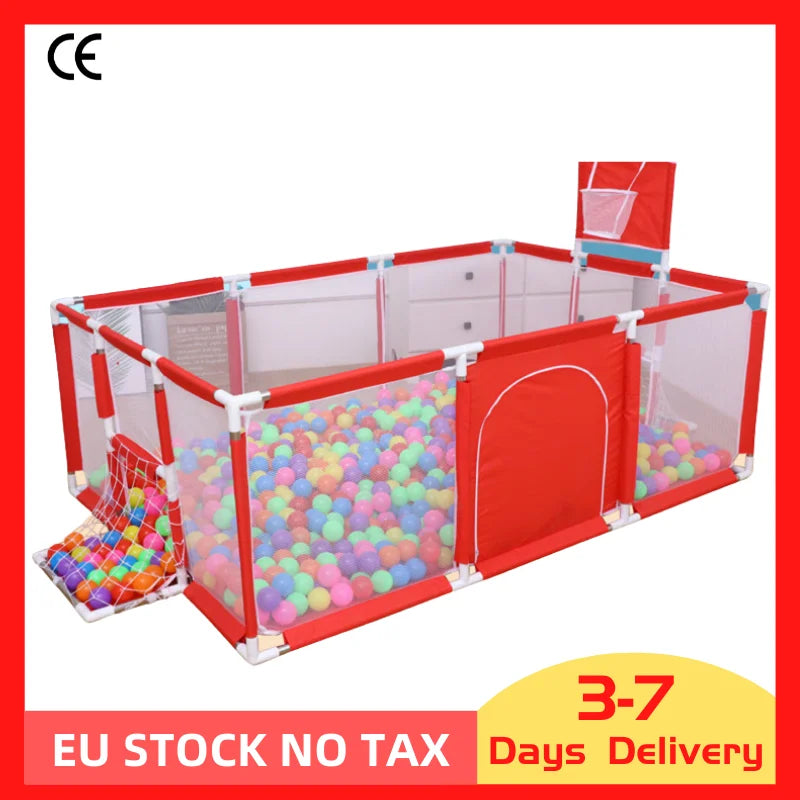 Baby Playpen For Children Furniture Kids Playground 0-6 Years Children's Pool Foldable Kids Basketball Football Dry Ball Park