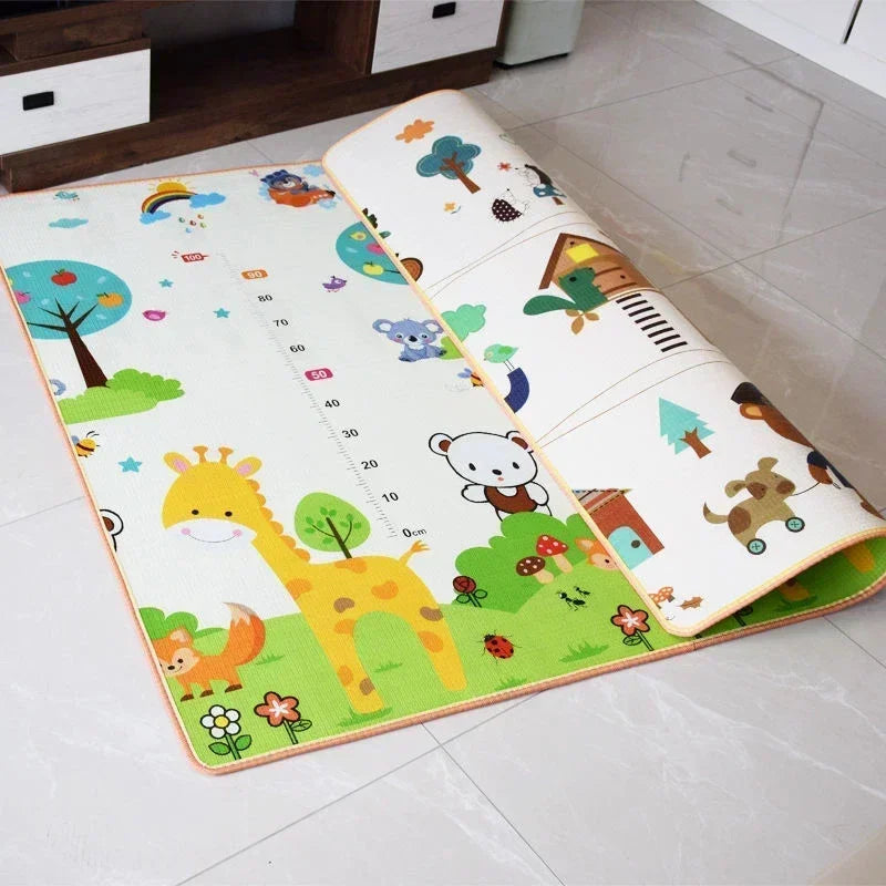 Cute Little Deer Baby Play Mat Thicken 1cm/0.5cm Educational Carpets in The Nursery Climbing Pad Kids Rug Activitys Games Toys