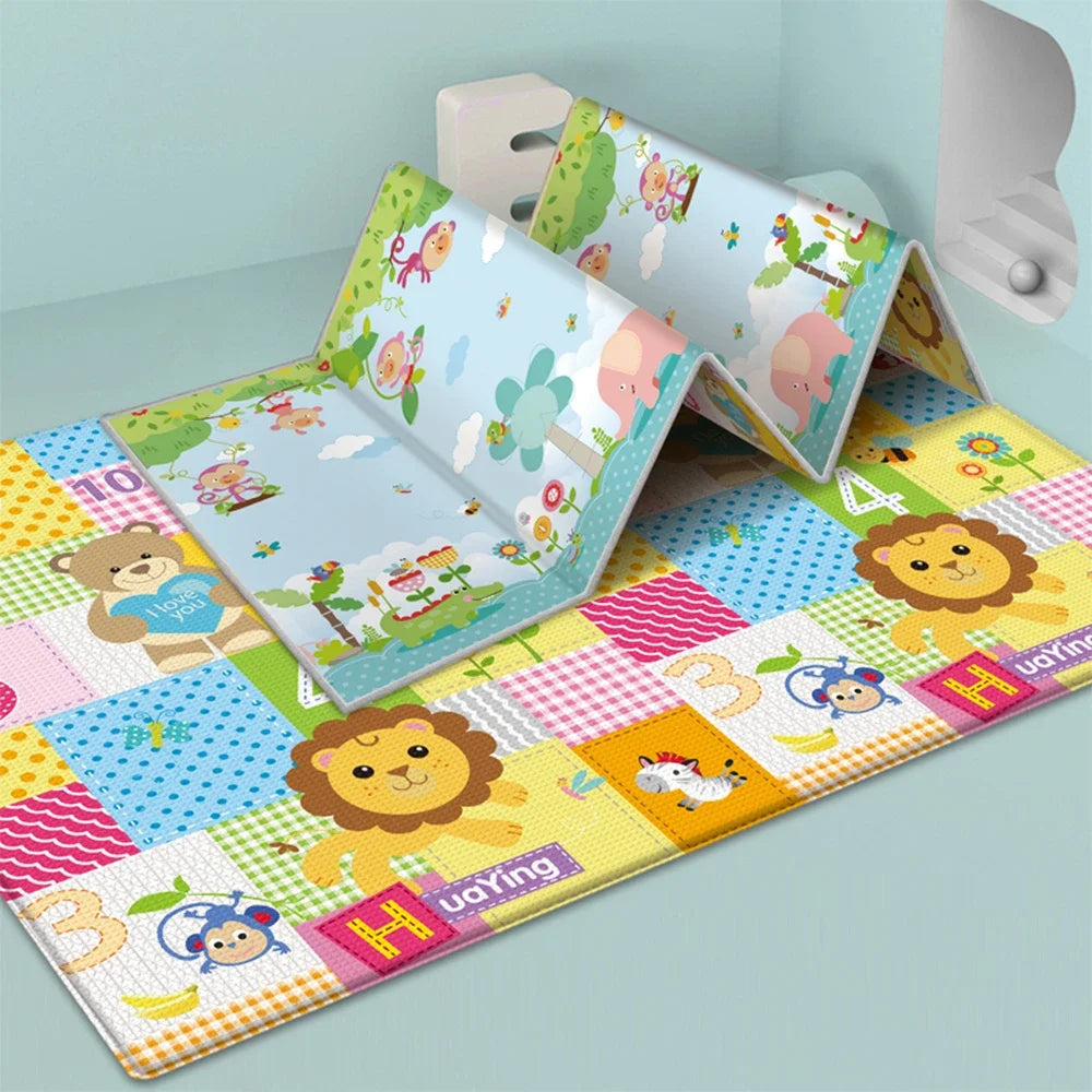 Foldable Children's Carpet Non-Toxic Baby Play Mat Educational in The Nursery Climbing Pad Kids Rug Activitys Games Toys 180*100