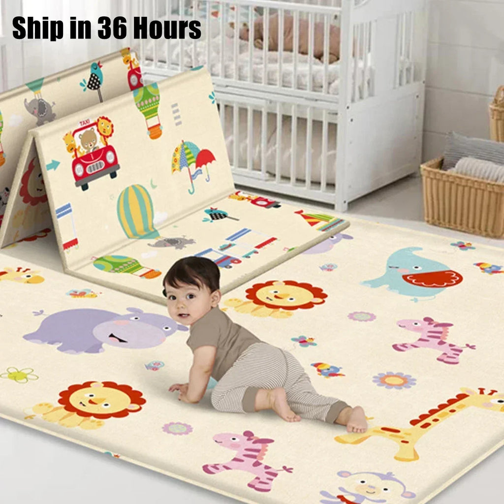 Foldable Children's Carpet Non-Toxic Baby Play Mat Educational in The Nursery Climbing Pad Kids Rug Activitys Games Toys 180*100