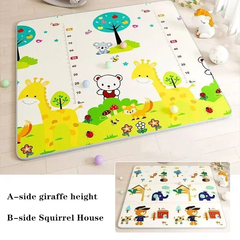 Cute Little Deer Baby Play Mat Thicken 1cm/0.5cm Educational Carpets in The Nursery Climbing Pad Kids Rug Activitys Games Toys