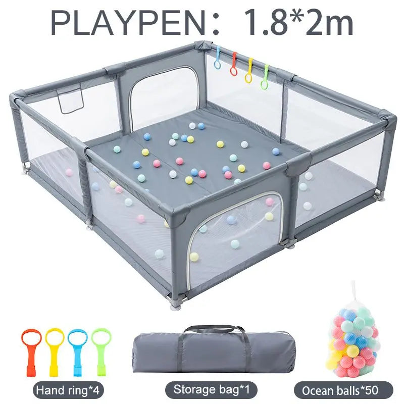 Baby Playpen For Children Furniture Kids Playground 0-6 Years Children's Pool Foldable Kids Basketball Football Dry Ball Park