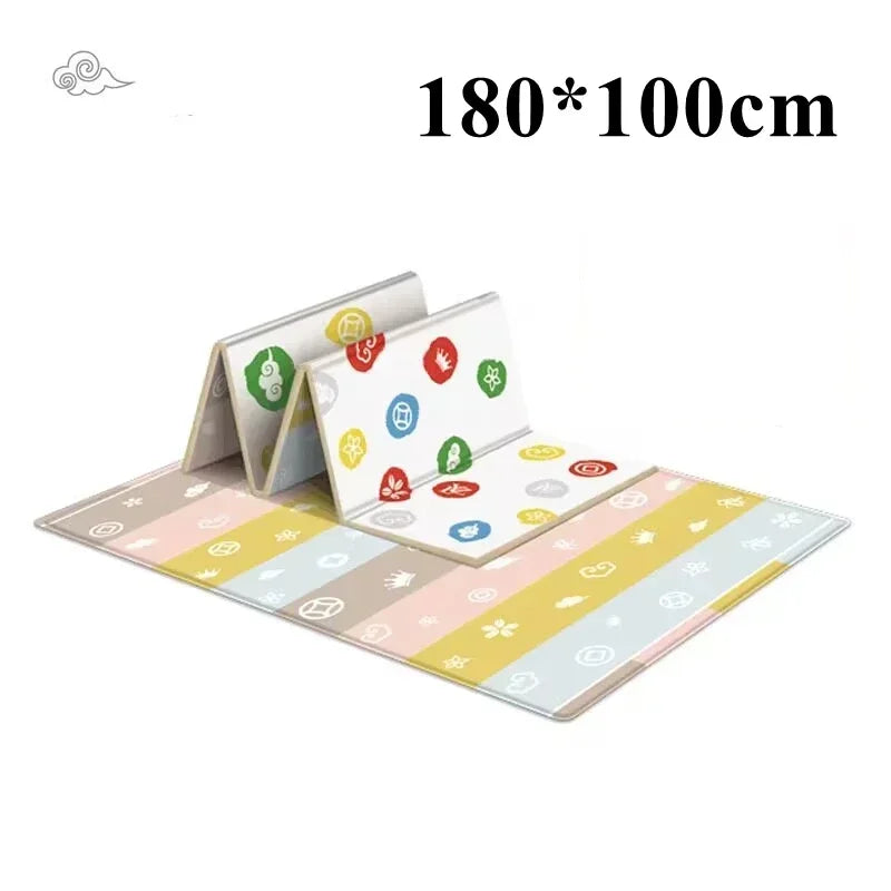 Foldable Children's Carpet Non-Toxic Baby Play Mat Educational in The Nursery Climbing Pad Kids Rug Activitys Games Toys 180*100