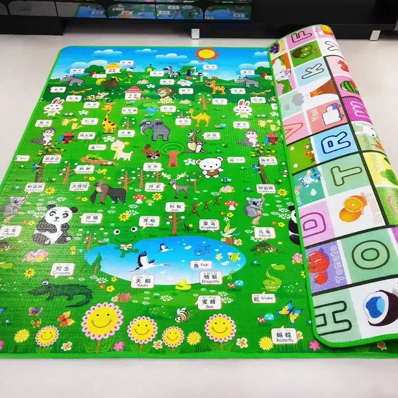 Cute Little Deer Baby Play Mat Thicken 1cm/0.5cm Educational Carpets in The Nursery Climbing Pad Kids Rug Activitys Games Toys
