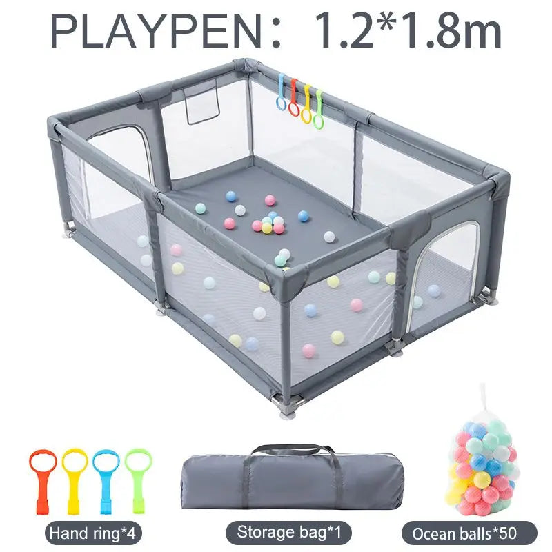 Baby Playpen For Children Furniture Kids Playground 0-6 Years Children's Pool Foldable Kids Basketball Football Dry Ball Park