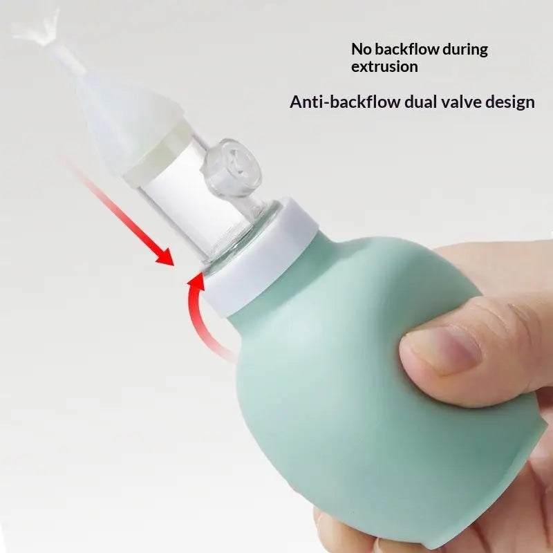 Nasal Aspirator with Anti-Back Flow Design Safe for Newborn Baby Use