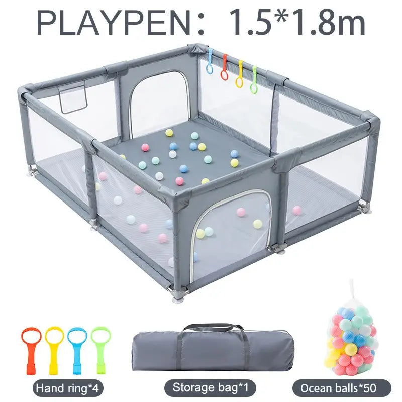 Baby Playpen For Children Furniture Kids Playground 0-6 Years Children's Pool Foldable Kids Basketball Football Dry Ball Park