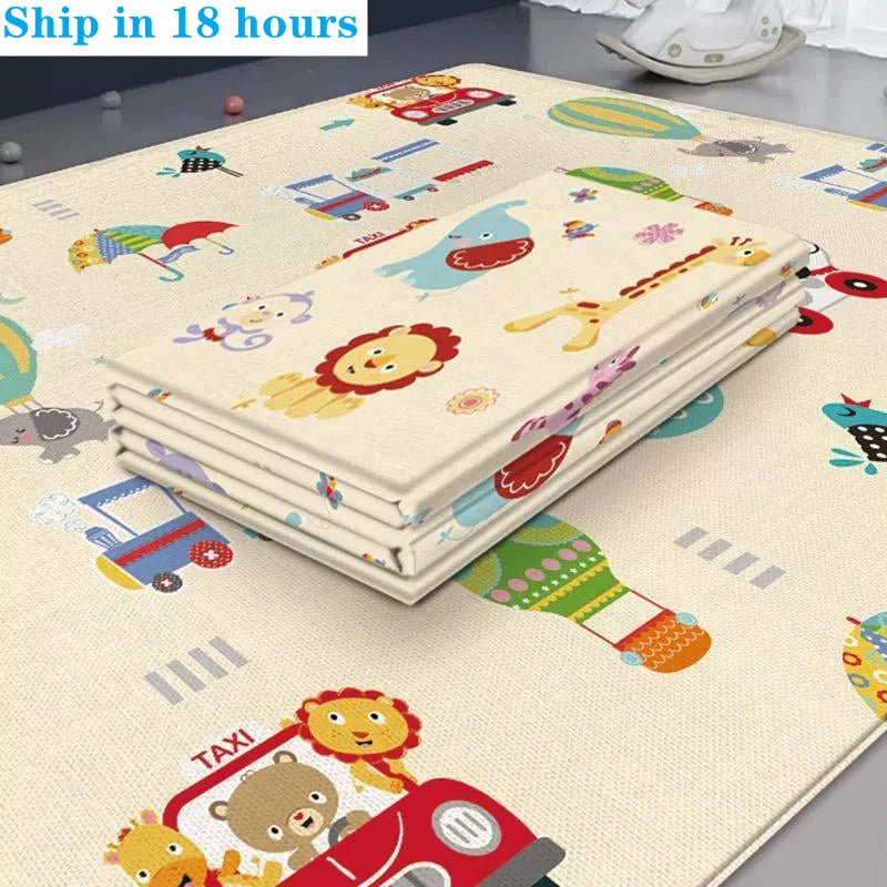 Foldable Children's Carpet Non-Toxic Baby Play Mat Educational in The Nursery Climbing Pad Kids Rug Activitys Games Toys 180*100
