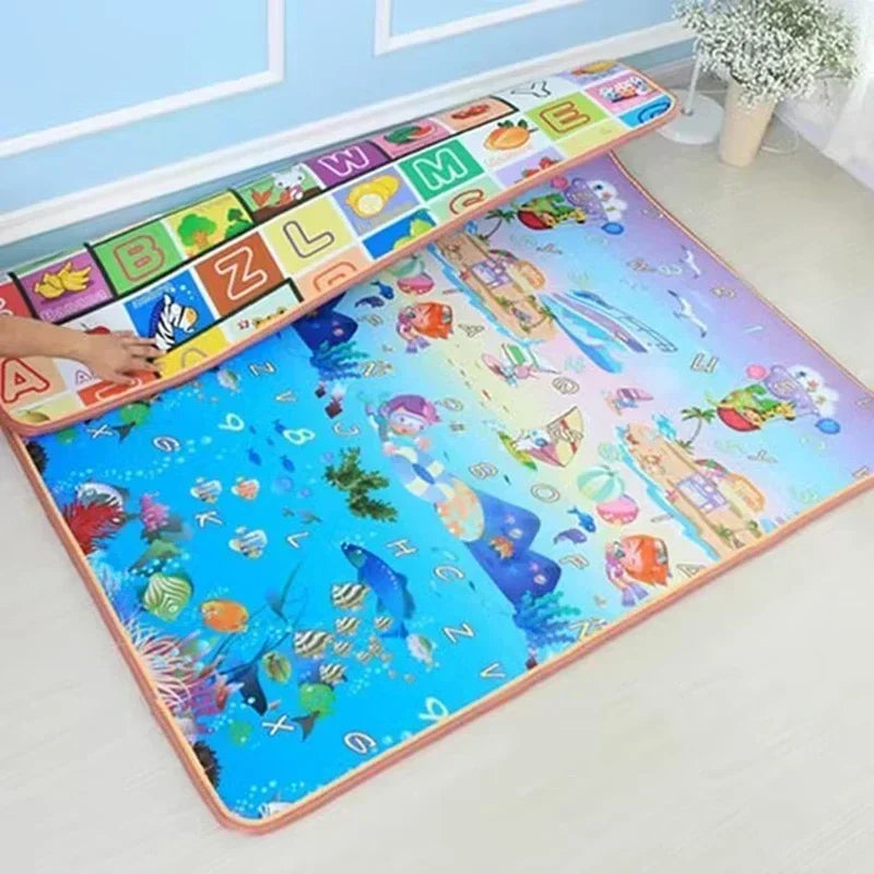 Cute Little Deer Baby Play Mat Thicken 1cm/0.5cm Educational Carpets in The Nursery Climbing Pad Kids Rug Activitys Games Toys